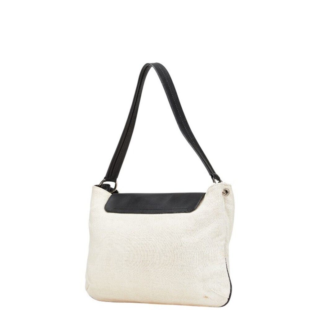 Gucci White Bag Hobo Canvas Shoulder Black Ivory Handbag Leather